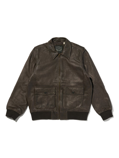 LEVI'S® LEATHER COLLECTION CLAYTON LEATHER AVIATOR JACKET