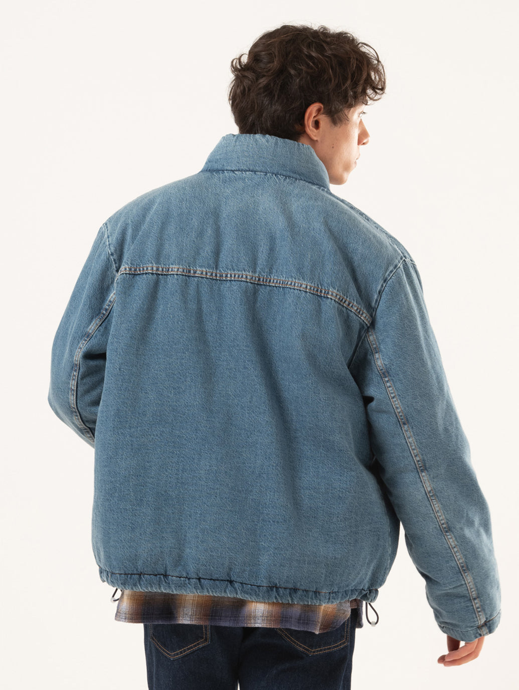 BRIGGS ショートパファージャケット インディゴブルー