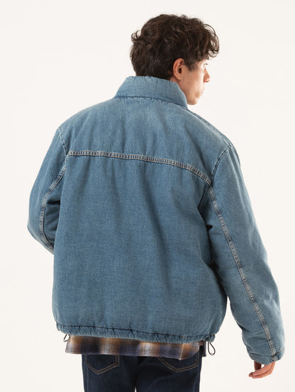 BRIGGS ショートパファージャケット インディゴブルー