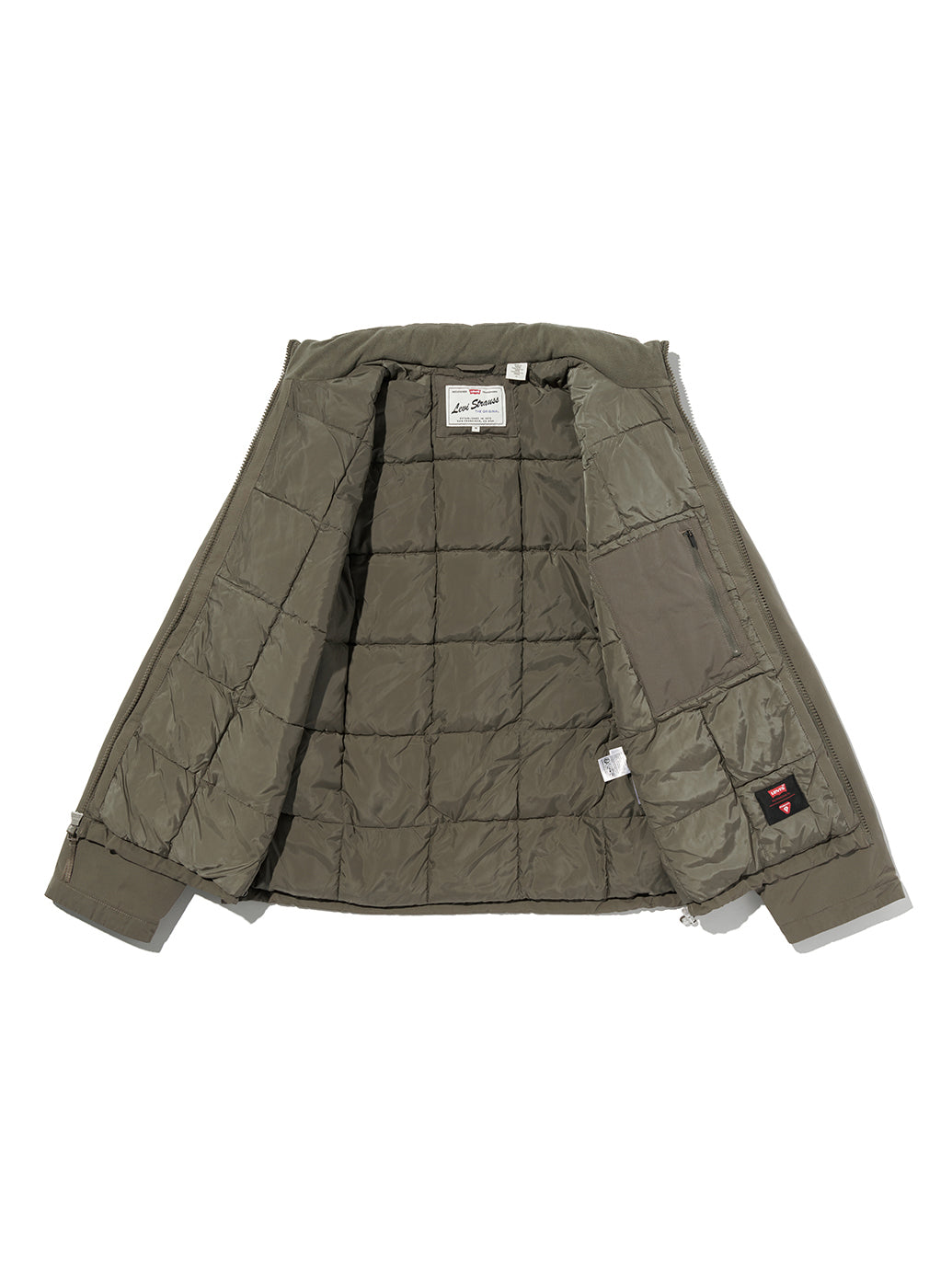 BRIGGS ショートパファージャケット カーキ