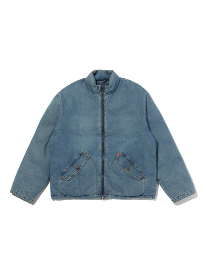 BRIGGS ショートパファージャケット インディゴブルー