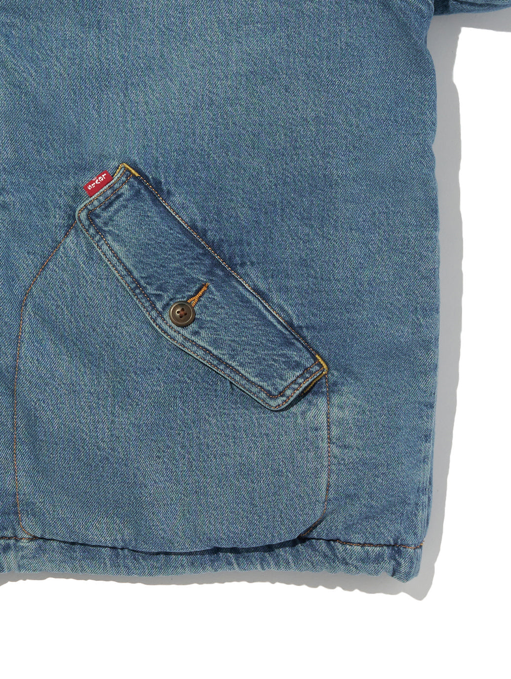 BRIGGS ショートパファージャケット インディゴブルー