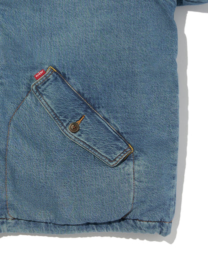 BRIGGS ショートパファージャケット インディゴブルー