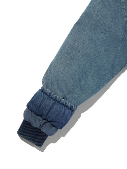 BRIGGS ショートパファージャケット インディゴブルー