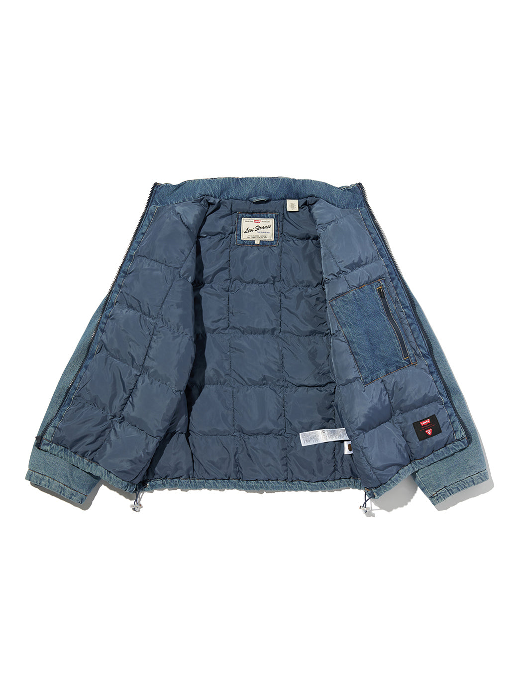 BRIGGS ショートパファージャケット インディゴブルー