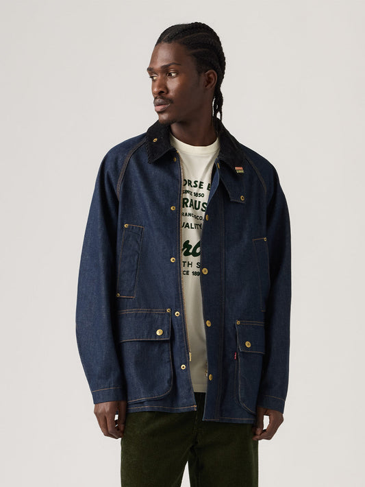 LEVI'S®XBARBOUR OVERSIZED BEDALE DENIM JACKET