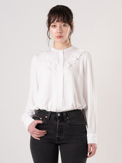 ヨーク柄 ブラウス 