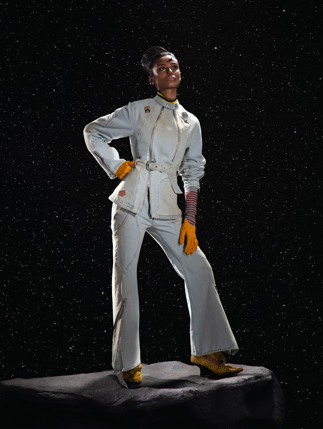 LEVI’S® x KIKO KOSTADINOV カリーナ フレア ジーンズ ライトインディゴ