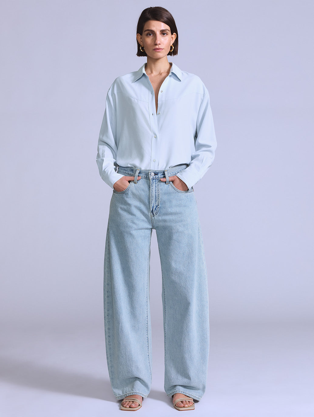 BLUETAB™ バレルジーンズ ライトインディゴ