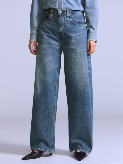 BLUETAB™ バレルジーンズ ミディアムインディゴ MADE IN JAPAN