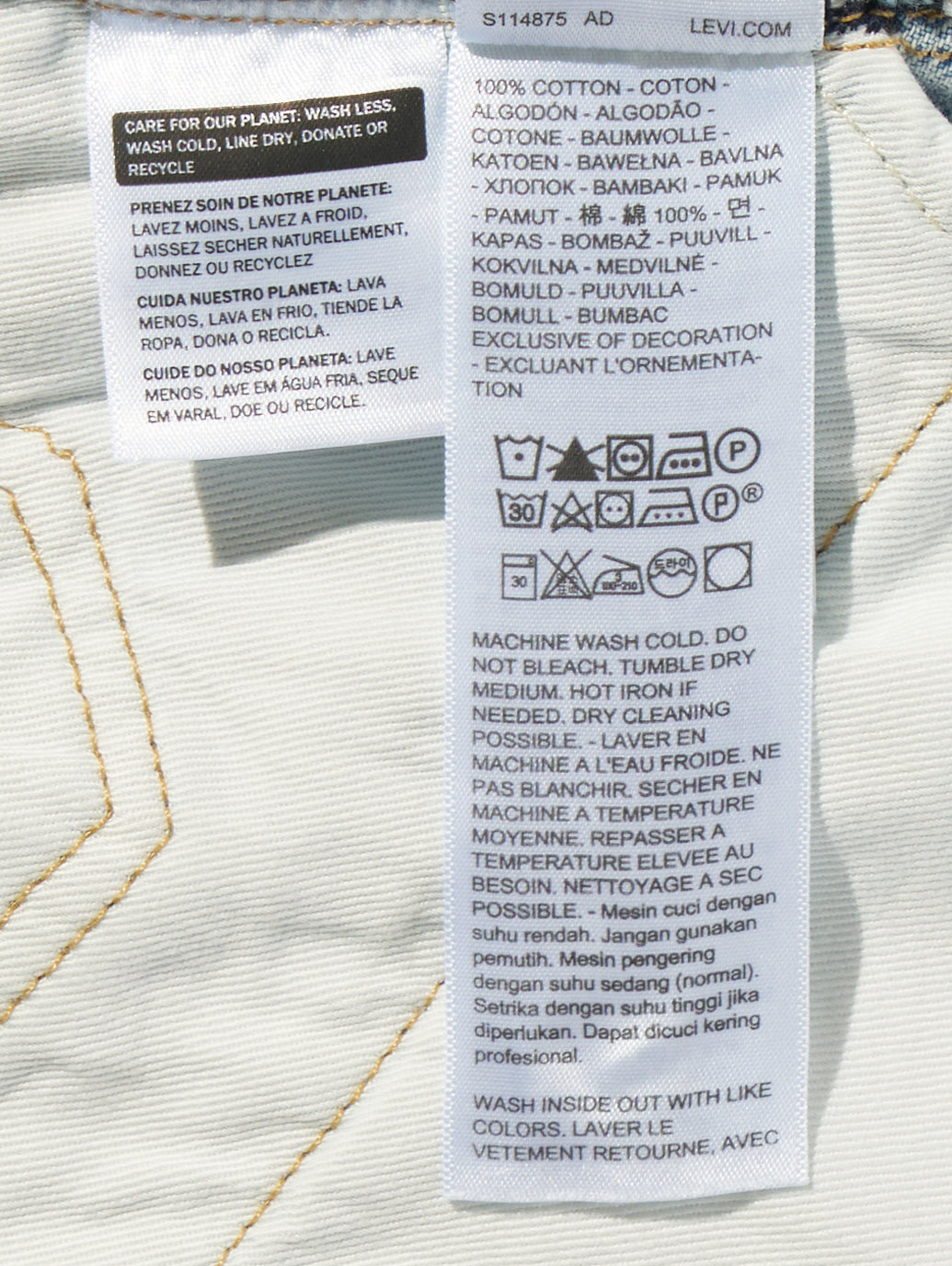 BLUETAB™ バレルジーンズ ライトインディゴ