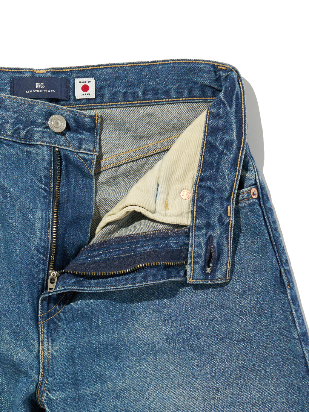 BLUETAB™ DROP バレルジーンズ ミディアムインディゴ MADE IN JAPAN