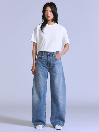 BLUETAB™ DROP バレルジーンズ ミディアムインディゴ