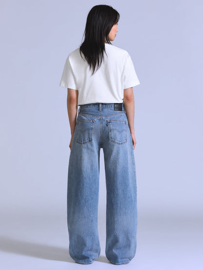 BLUETAB™ DROP バレルジーンズ ミディアムインディゴ