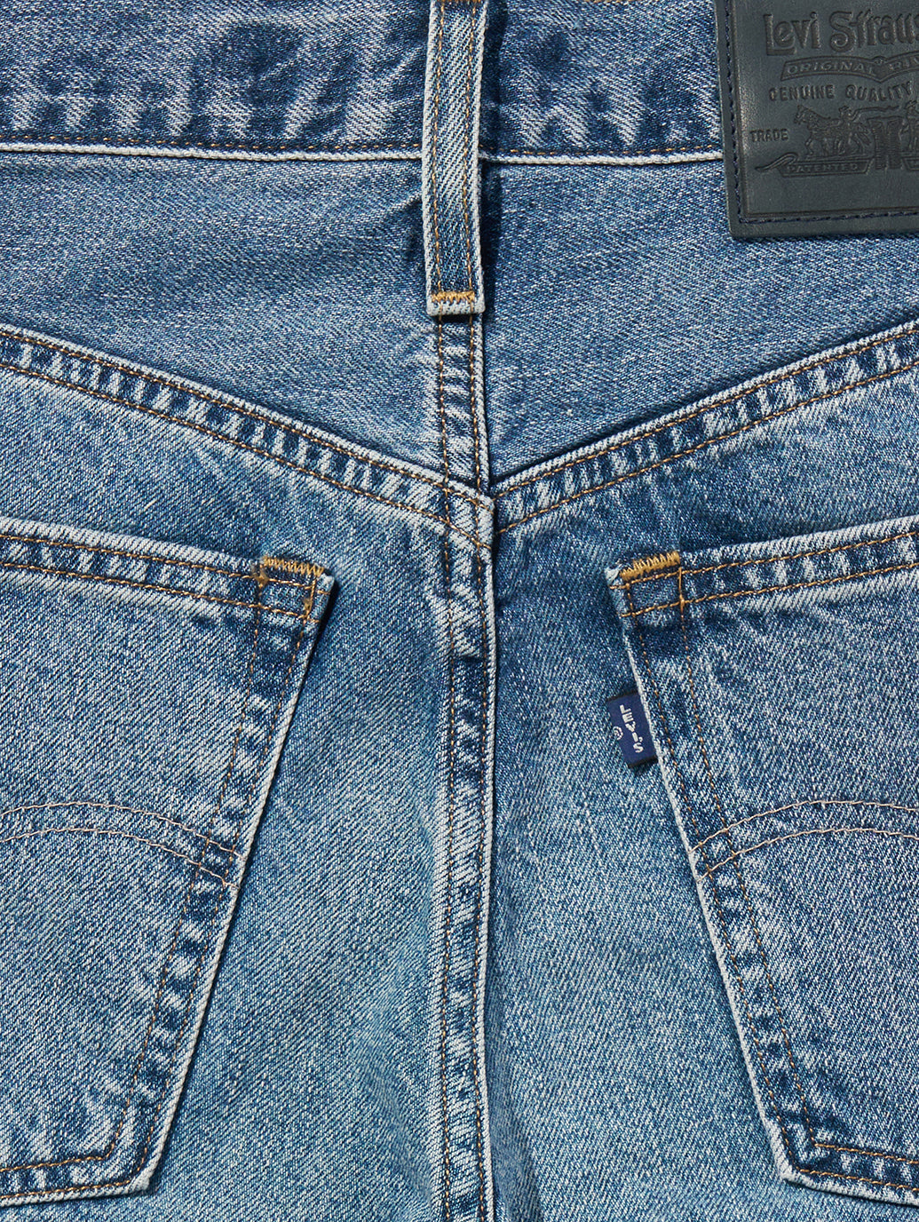 BLUETAB™ DROP バレルジーンズ ミディアムインディゴ
