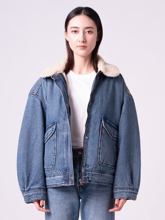 シェルパ ボンバージャケット