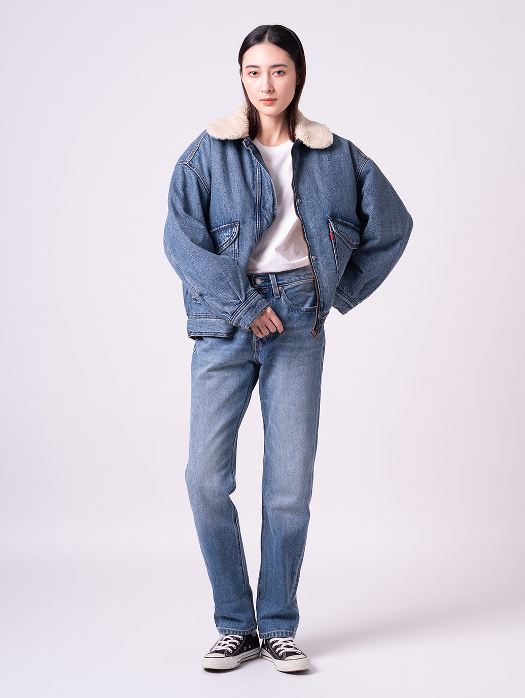 シェルパ ボンバージャケット