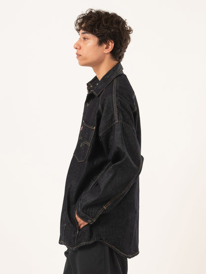 TWISTED シャツジャケット ダークインディゴ