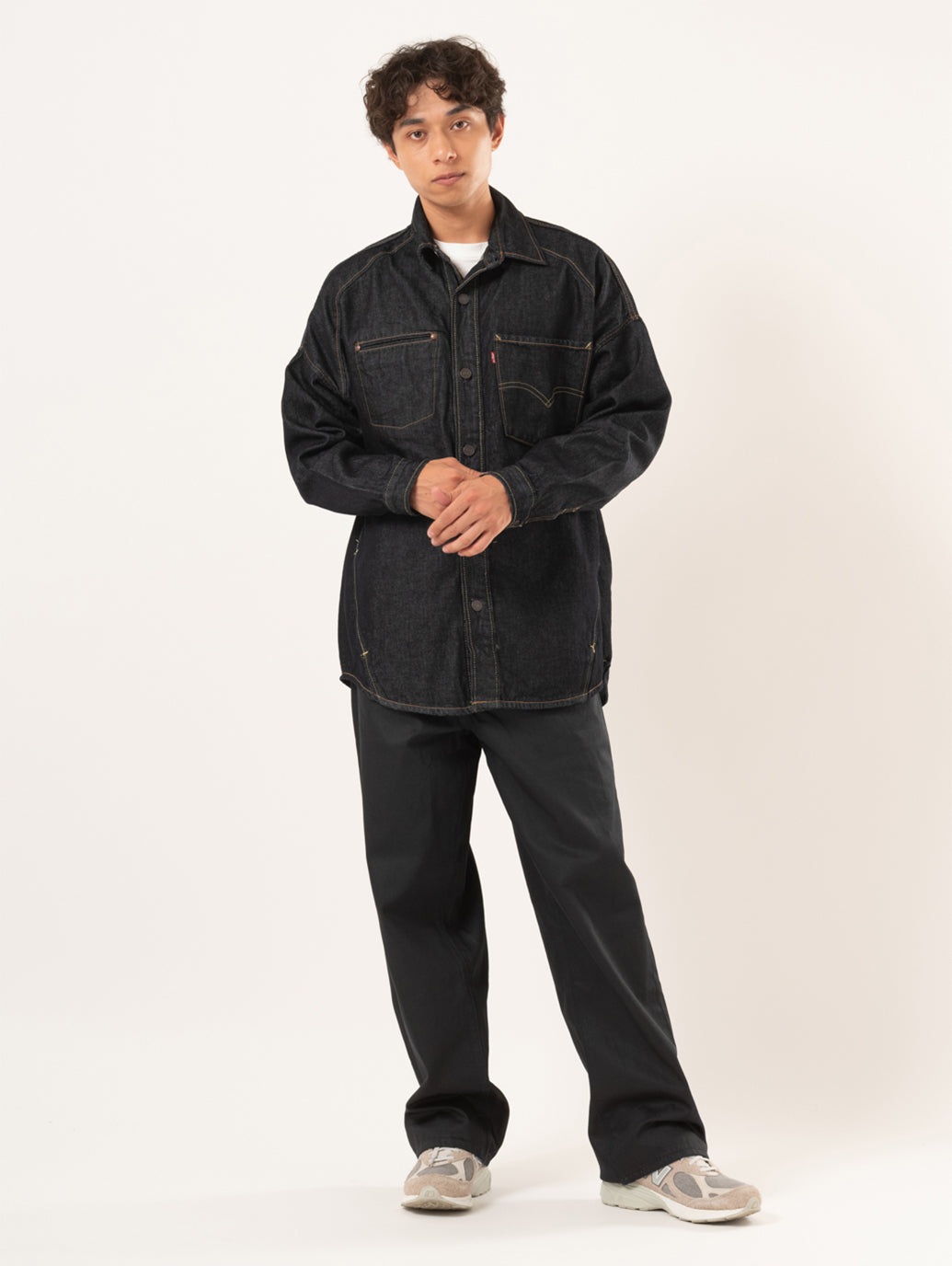 TWISTED シャツジャケット ダークインディゴ