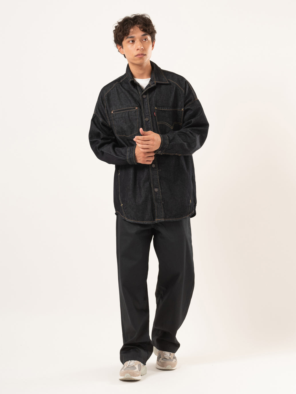 TWISTED シャツジャケット ダークインディゴ