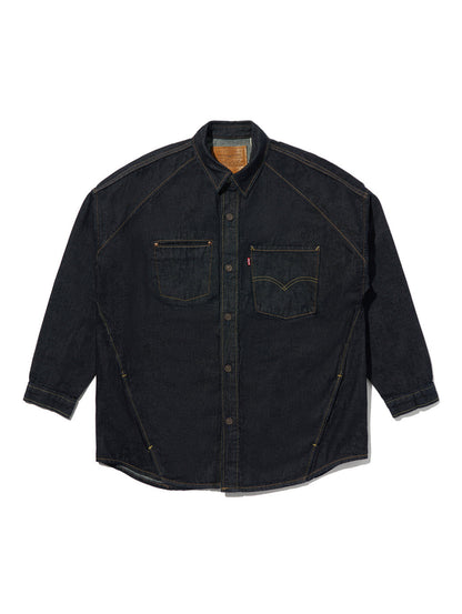 TWISTED シャツジャケット ダークインディゴ