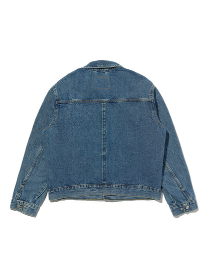 ツイステッドジャケットトラッカージャケット ミディアムインディゴ