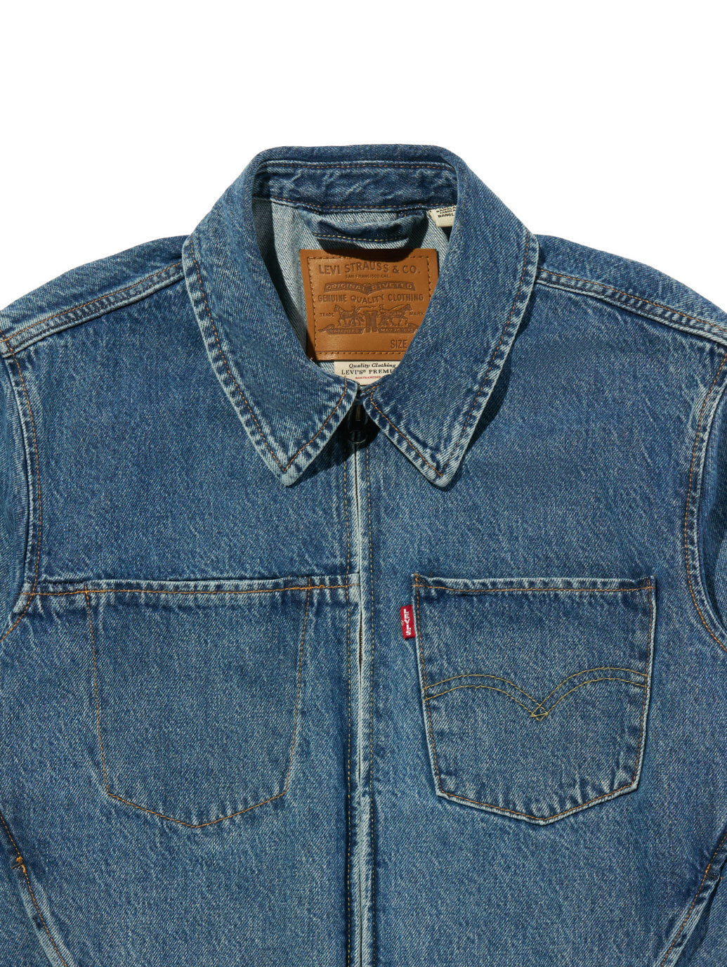 ツイステッドジャケットトラッカージャケット ミディアムインディゴ