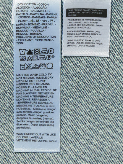 ツイステッドジャケットトラッカージャケット ミディアムインディゴ