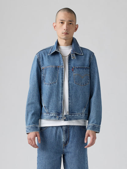 ツイステッドジャケットトラッカージャケット ミディアムインディゴ