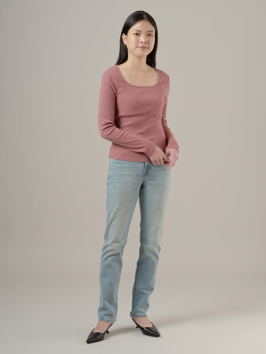 WEDGIE スリムジーンズ ライトインディゴ