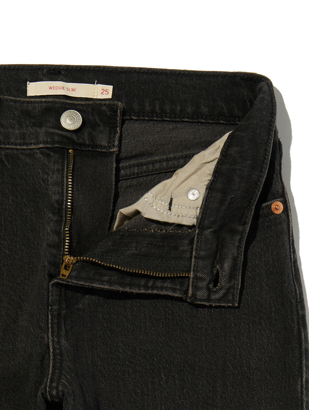 WEDGIE スリムジーンズ ブラック