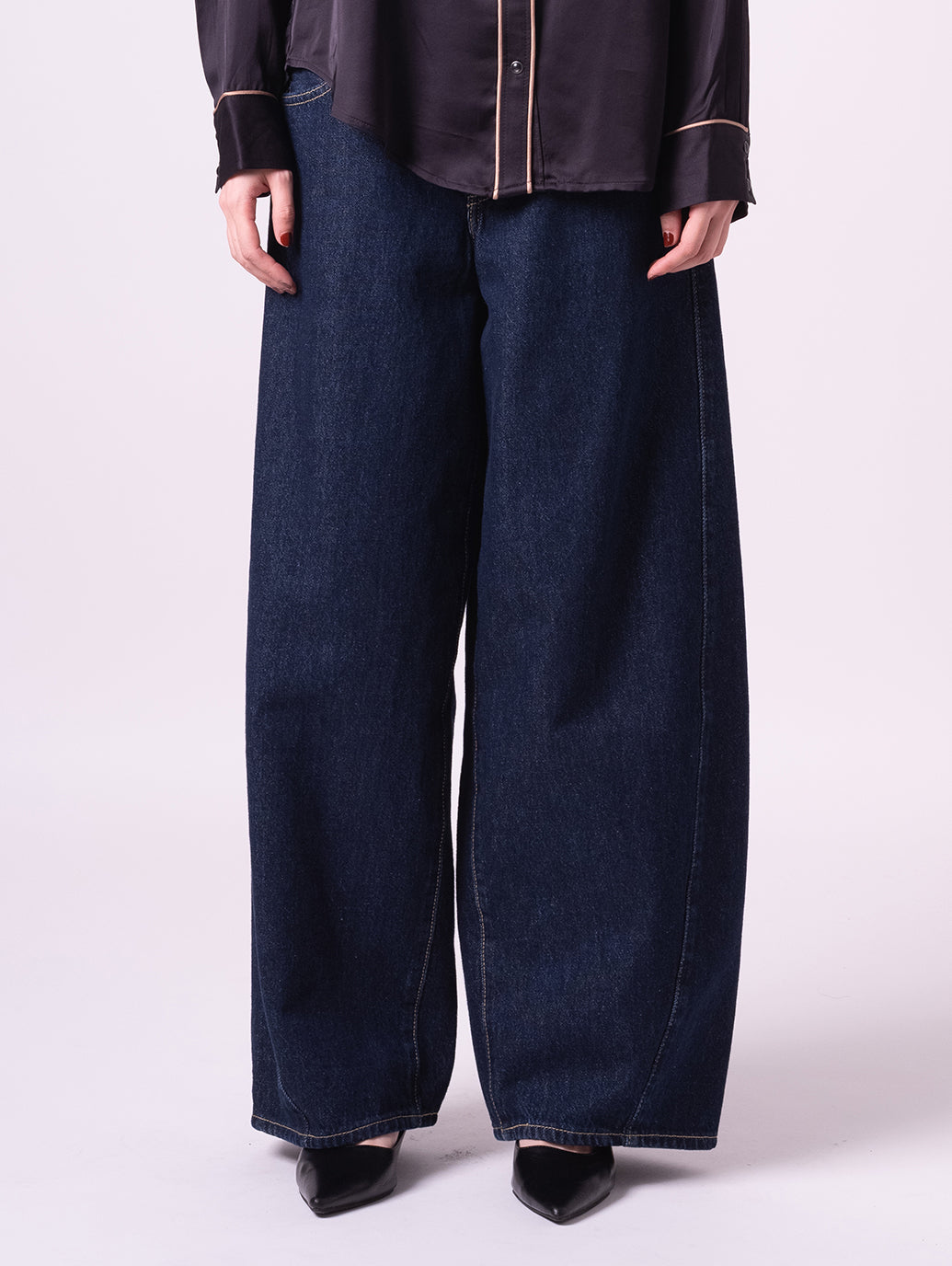 SUPER BAGGY バレルジーンズ ダークインディゴ