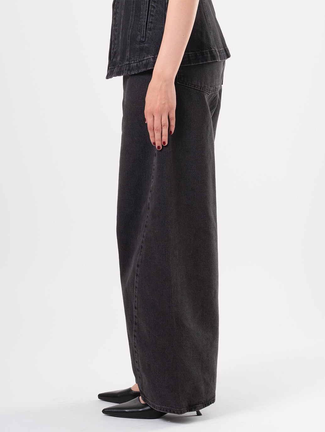 SUPER BAGGY バレルジーンズ ブラック