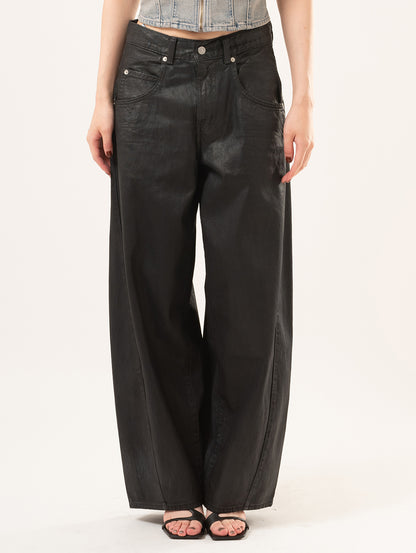 SUPER BAGGY バレルジーンズ ブラック