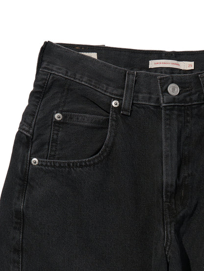 SUPER BAGGY バレルジーンズ ブラック