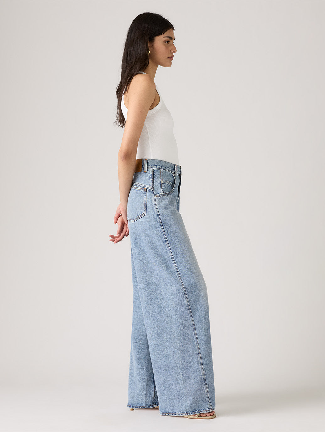 SUPER BAGGY バレルジーンズ ミディアムインディゴ