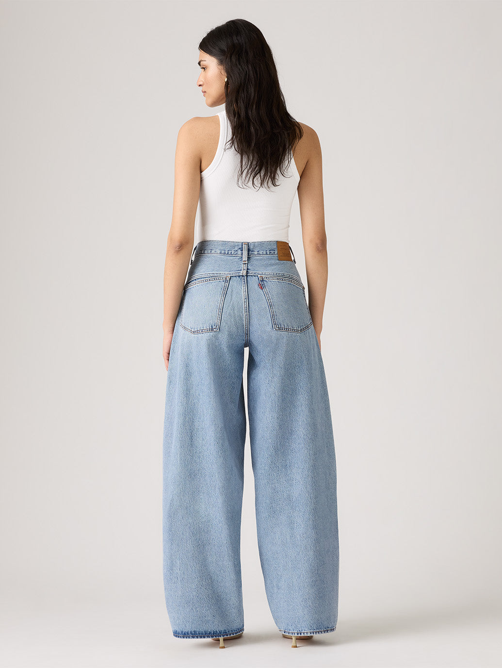 SUPER BAGGY バレルジーンズ ミディアムインディゴ