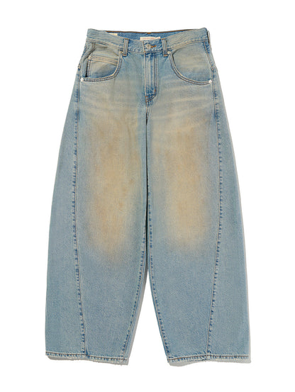 SUPER BAGGY バレルジーンズ ライトインディゴ