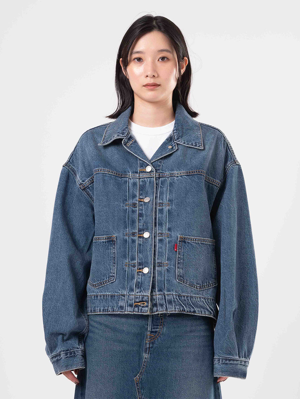 バルーンスリーブ トラッカージャケット