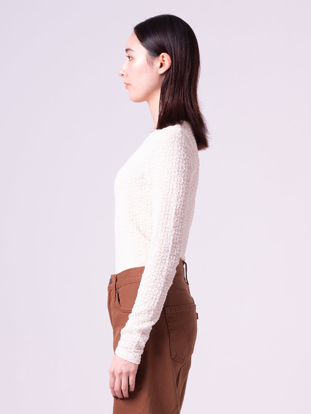 アニカ クルーネック トップ