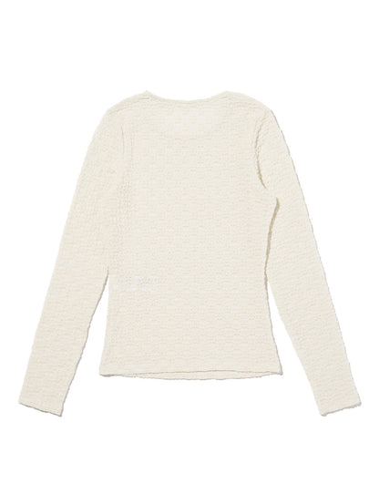 アニカ クルーネック トップ