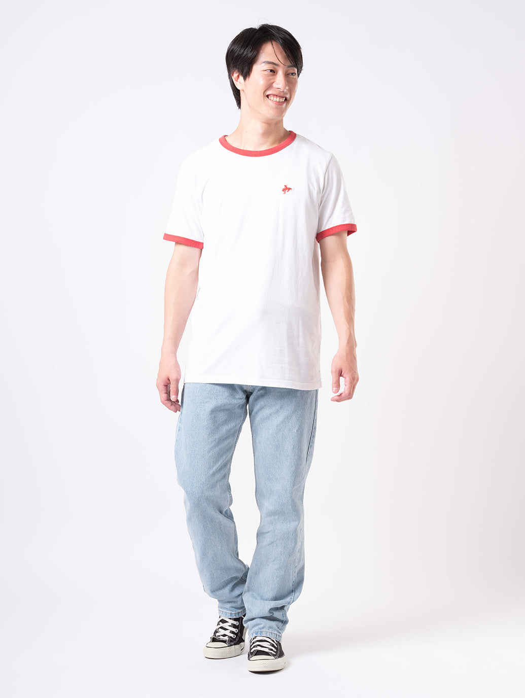 RETRO EMB リンガーTシャツ