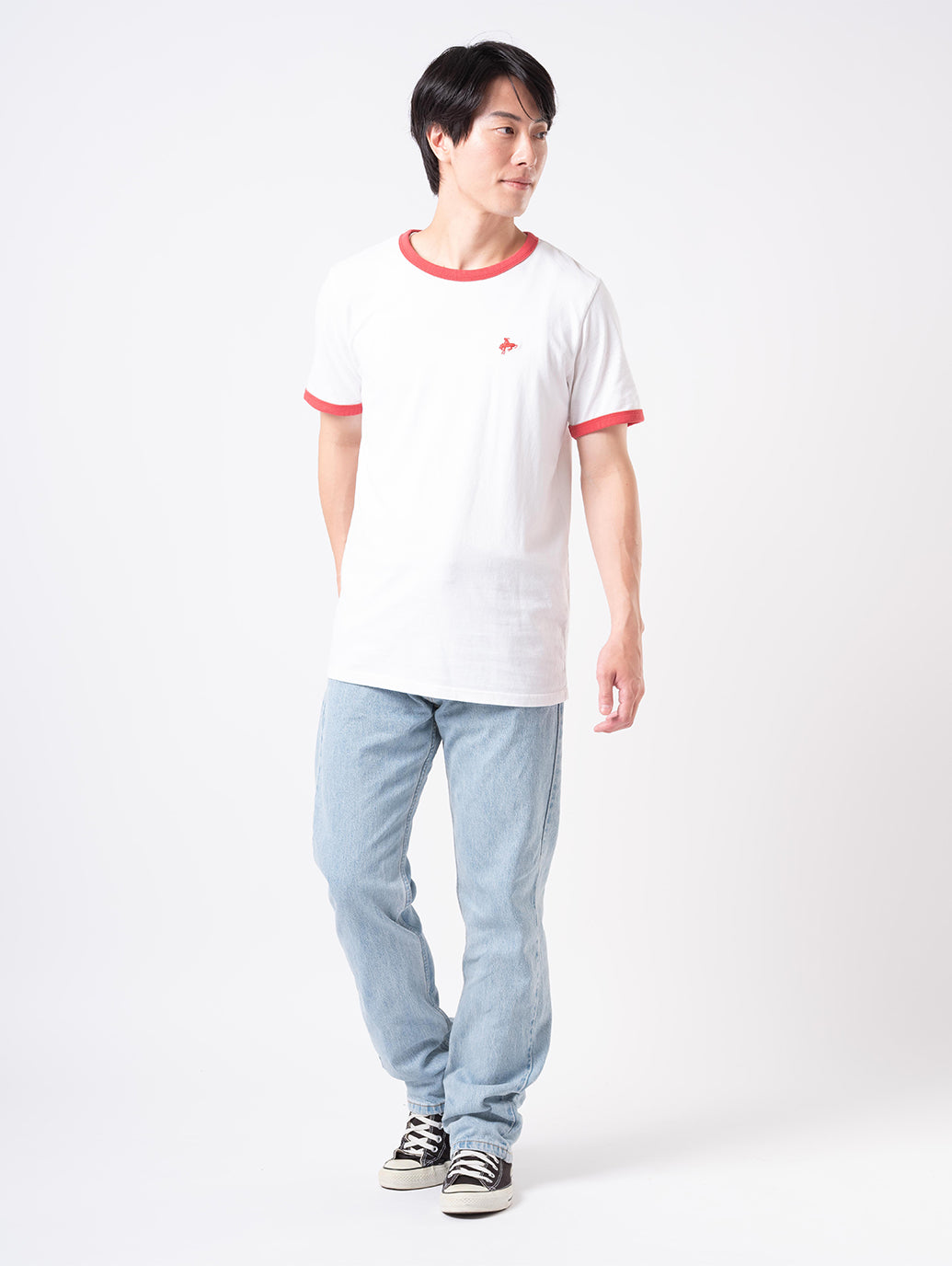 RETRO EMB リンガーTシャツ