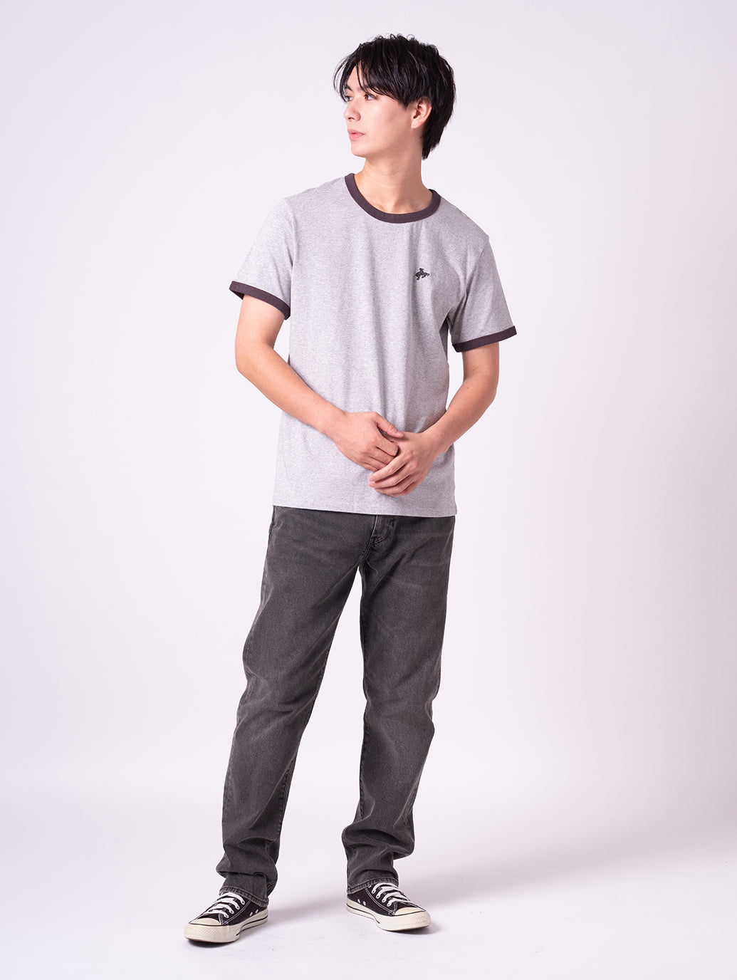 RETRO EMB リンガー Tシャツ