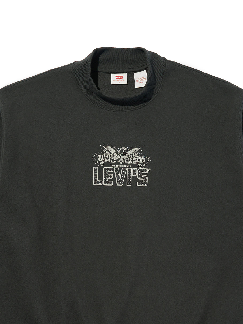 モックネックスウェットシャツ