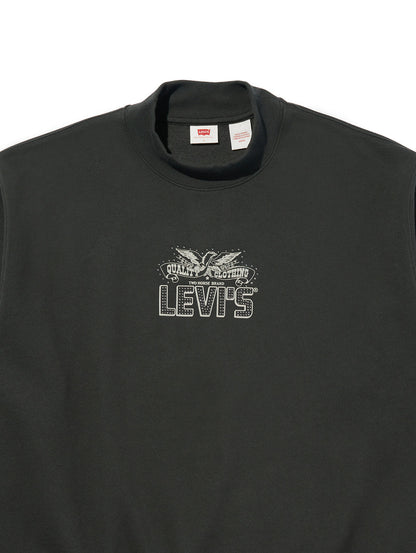 モックネックスウェットシャツ