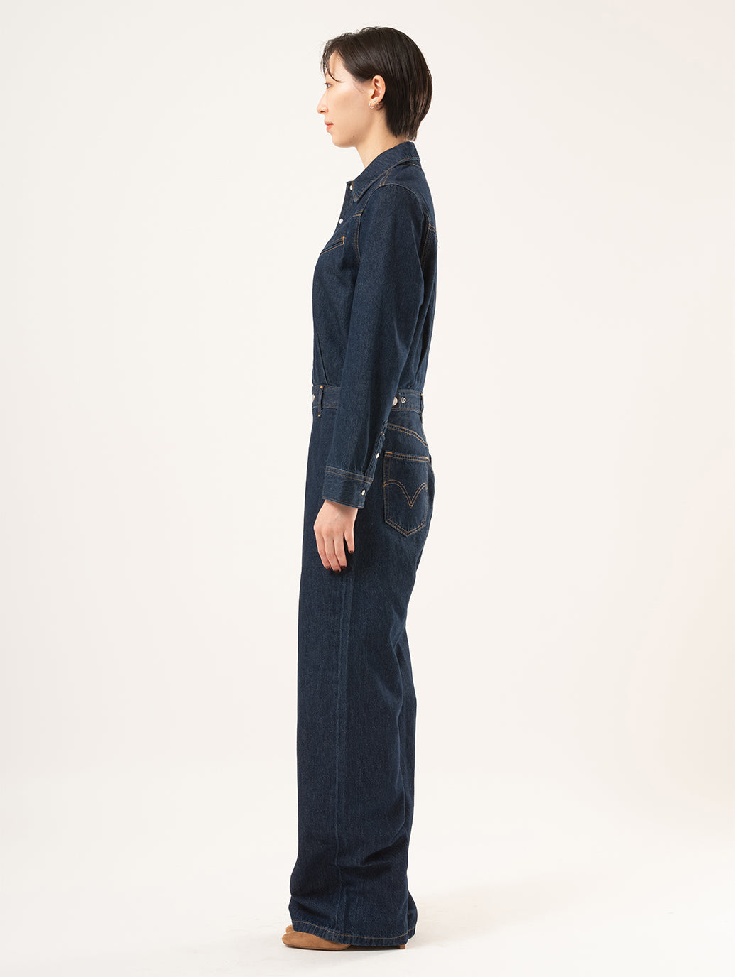 リノア ワイドレッグ ジャンプスーツ