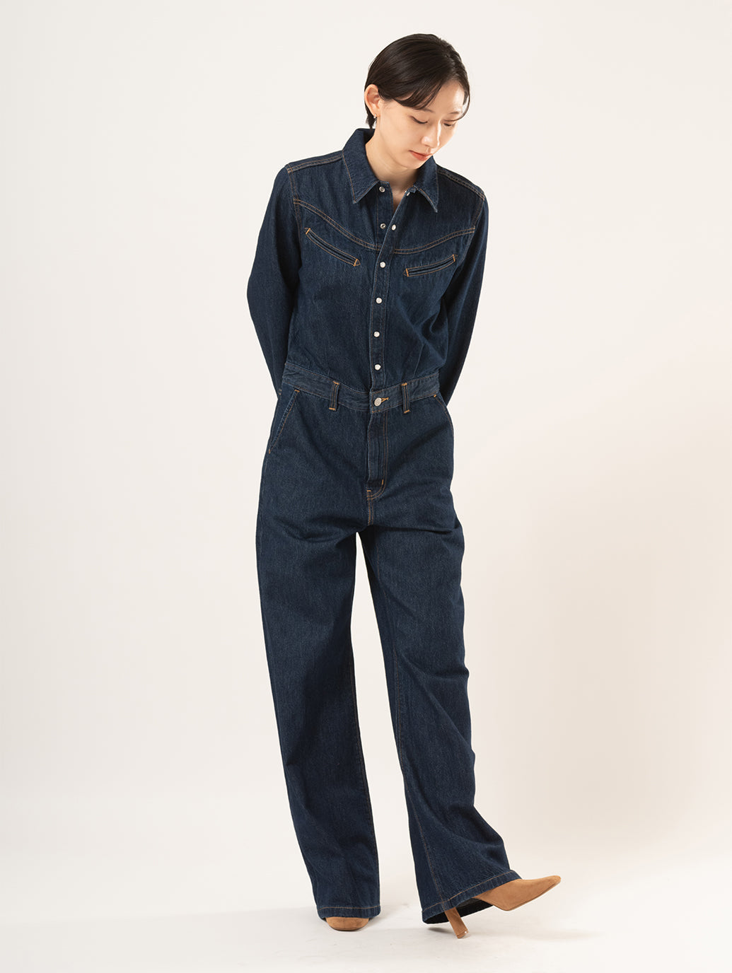 リノア ワイドレッグ ジャンプスーツ