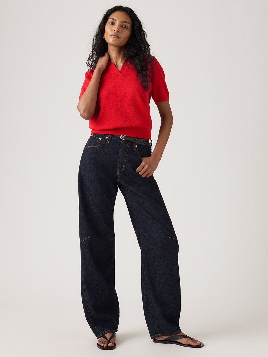 CINCH バレルジーンズ ダークインディゴ