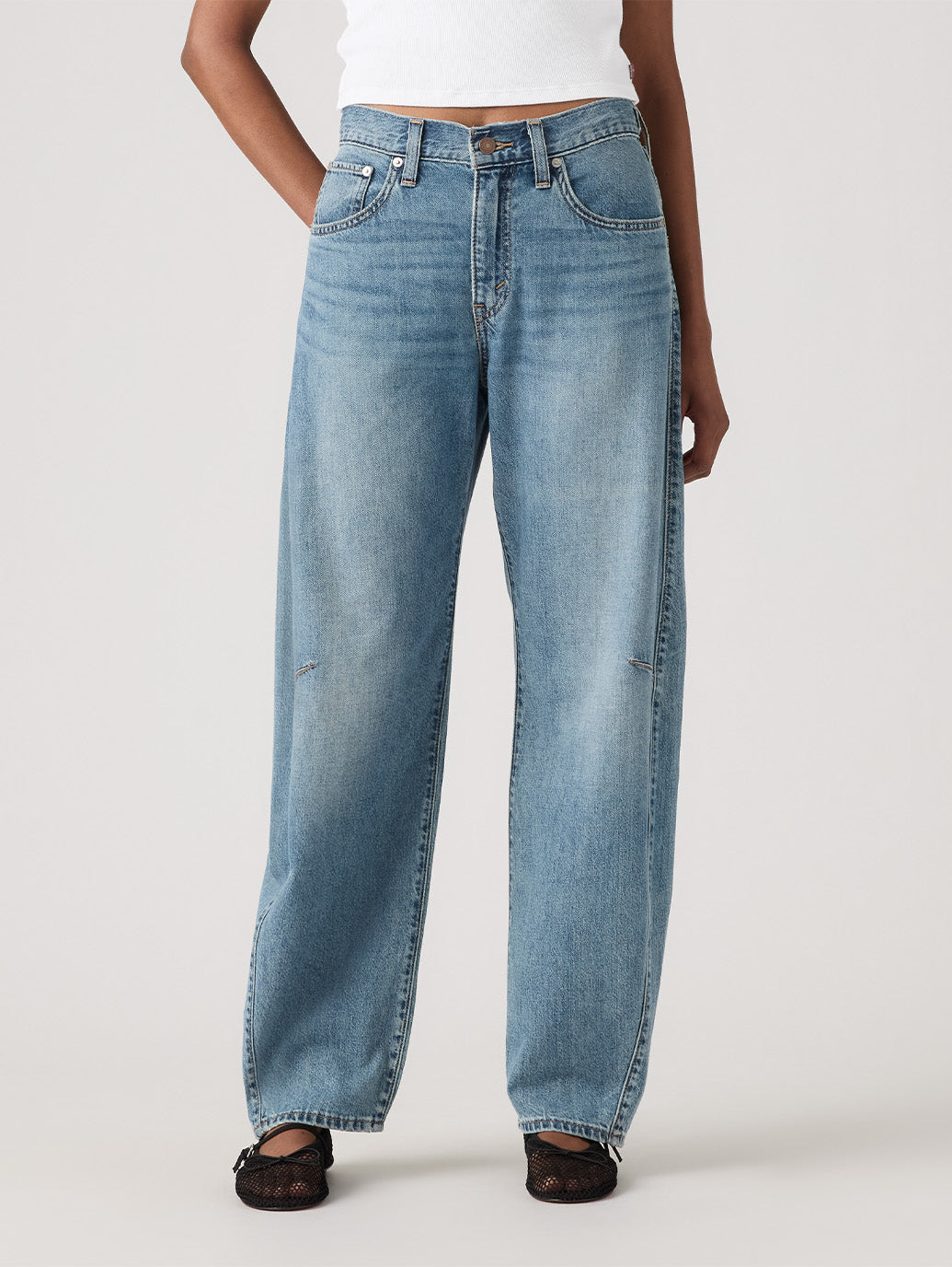 CINCH バレルジーンズ ミディアムインディゴ